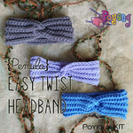 KIT Pemula: Easy Twist Headband Knitting Kit (Lengkap)